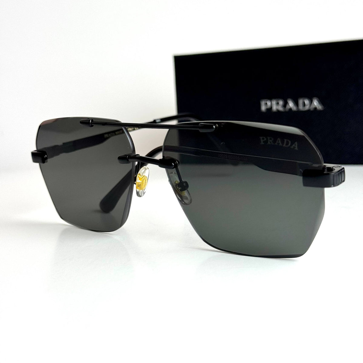 Prada Rimless SPR18Z – Matte Black