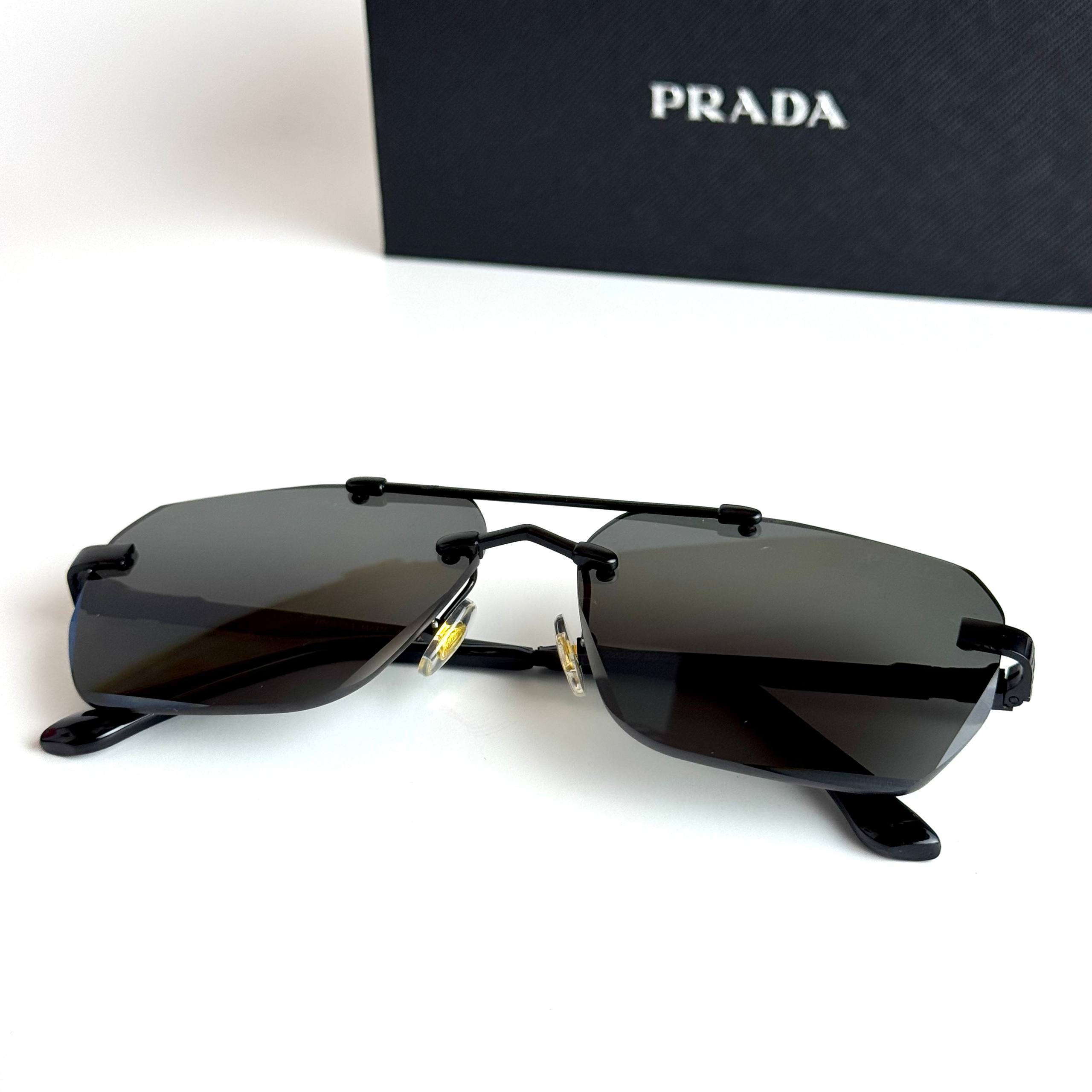 Prada Rimless SPR18Z – Matte Black