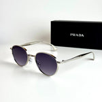 Prada Round SPR57Y – Silver Violet Gradient