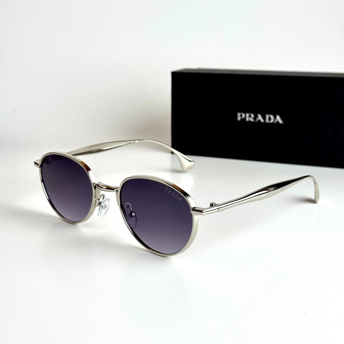 Prada Round SPR57Y – Silver Violet Gradient