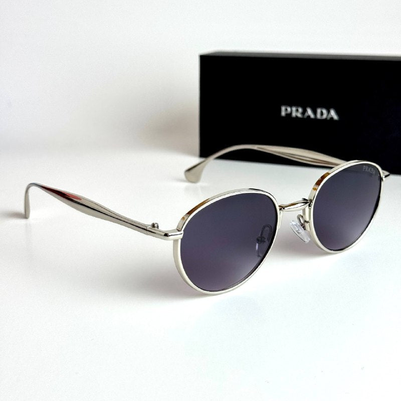 Prada Round SPR57Y – Silver Violet Gradient