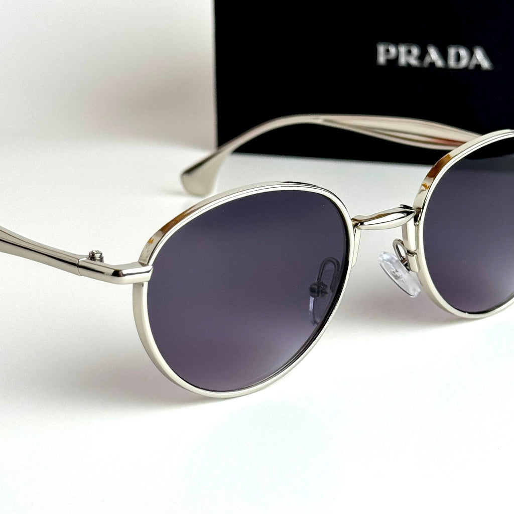 Prada Round SPR57Y – Silver Violet Gradient