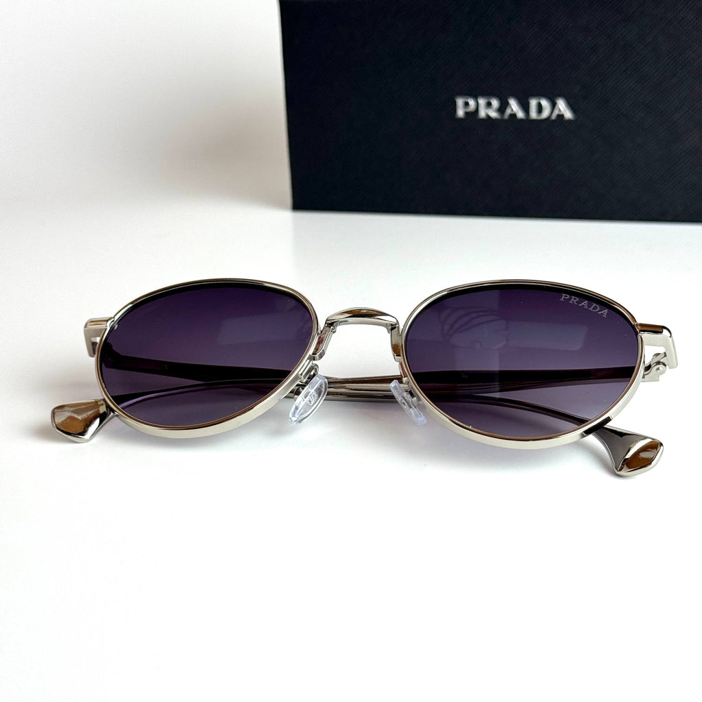 Prada Round SPR57Y – Silver Violet Gradient