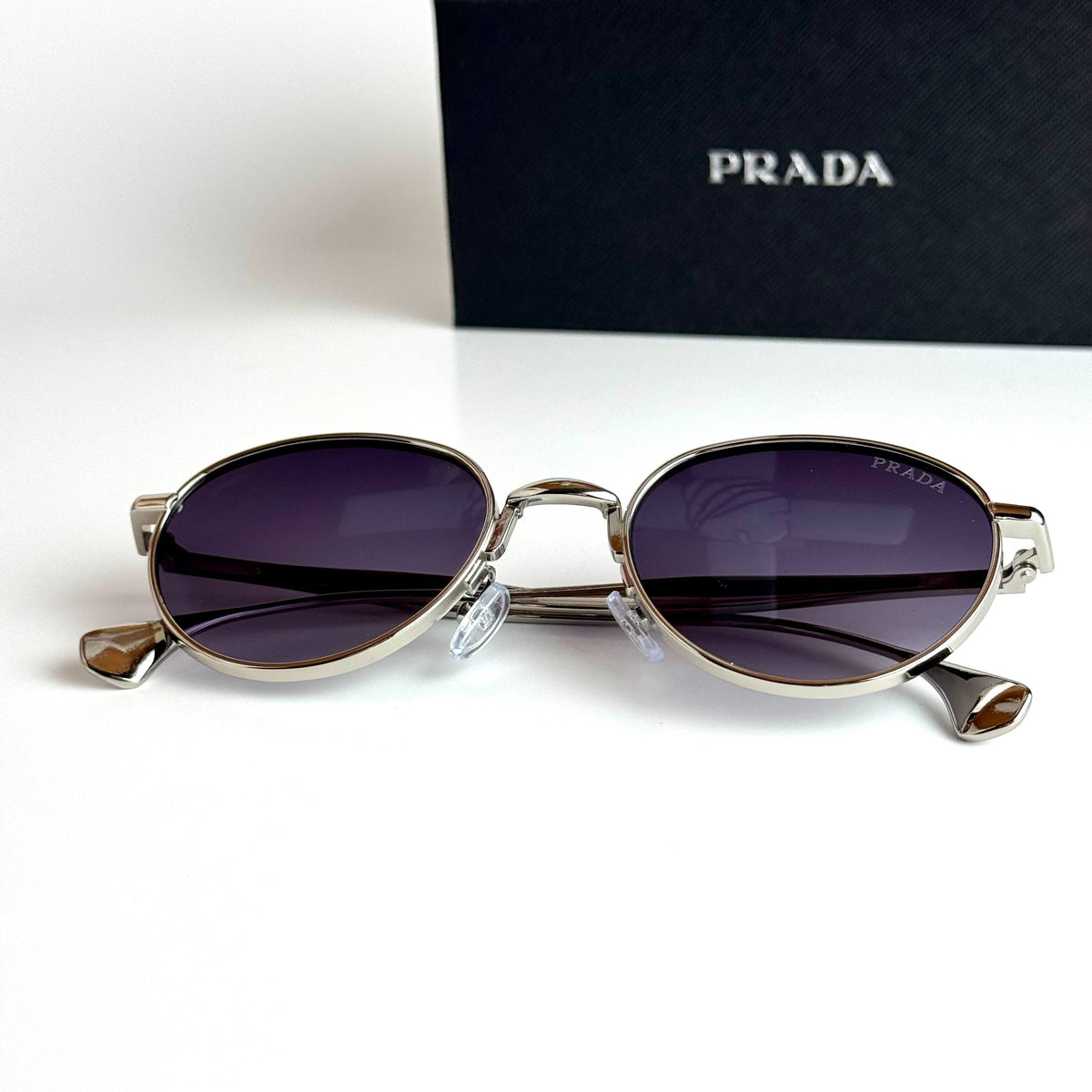 Prada Round SPR57Y – Silver Violet Gradient