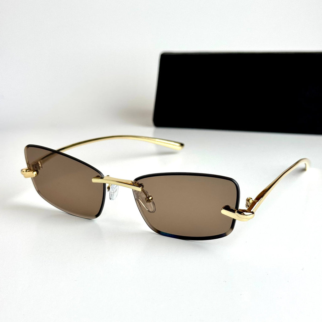 Bottega Veneta BV1325S – Gold Brown