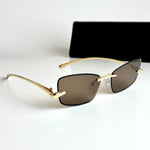 Bottega Veneta BV1325S – Gold Brown