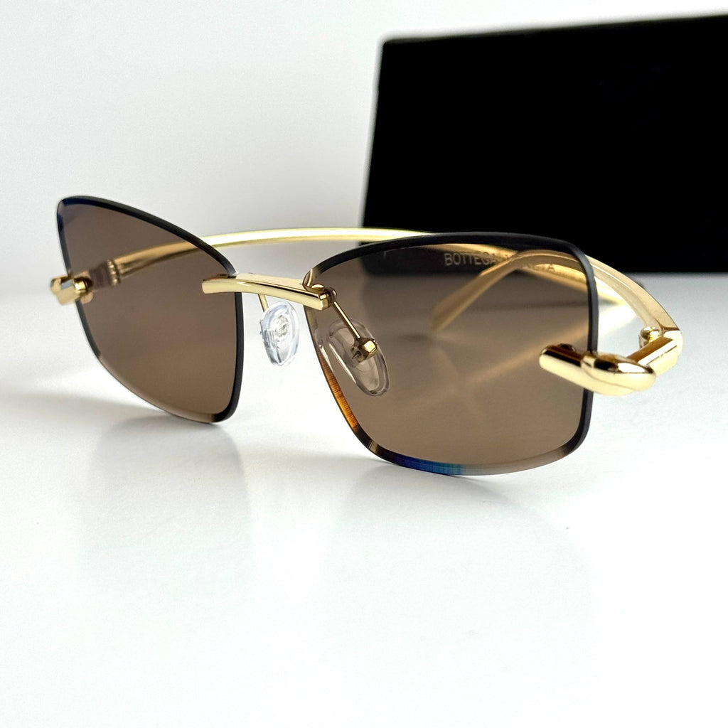Bottega Veneta BV1325S – Gold Brown