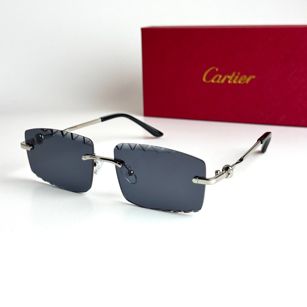 Cartier Rimless CT0425S – Silver Black