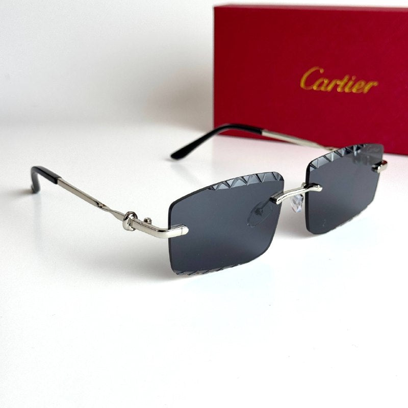Cartier Rimless CT0425S – Silver Black
