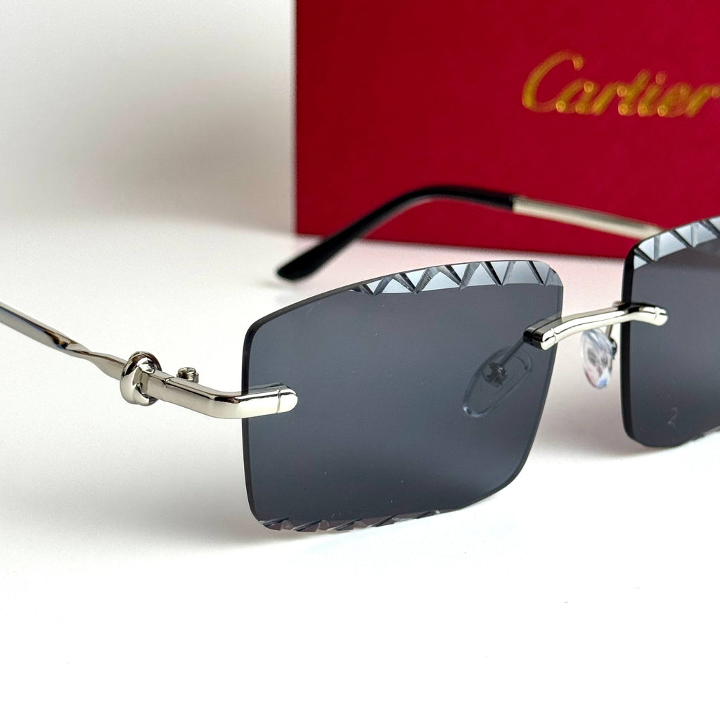 Cartier Rimless CT0425S – Silver Black