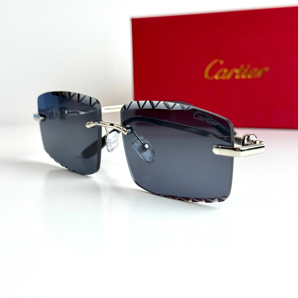 Cartier Rimless CT0425S – Silver Black