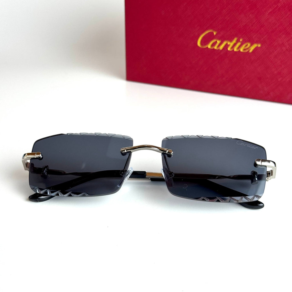Cartier Rimless CT0425S – Silver Black