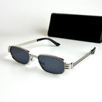 Bottega Veneta Rectangular BV1284S – Silver Black