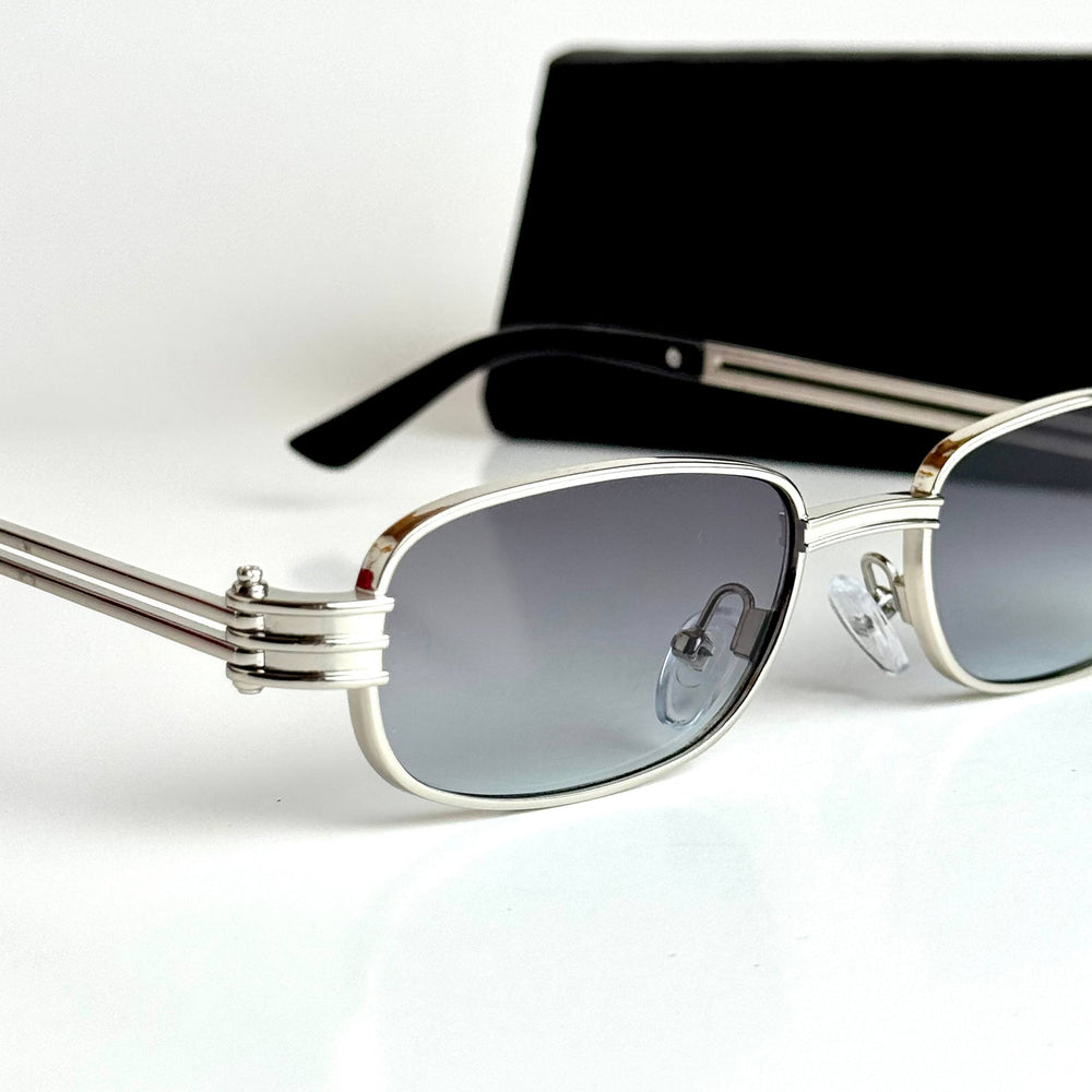 Bottega Veneta BV1284S – Silver Grey Gradient