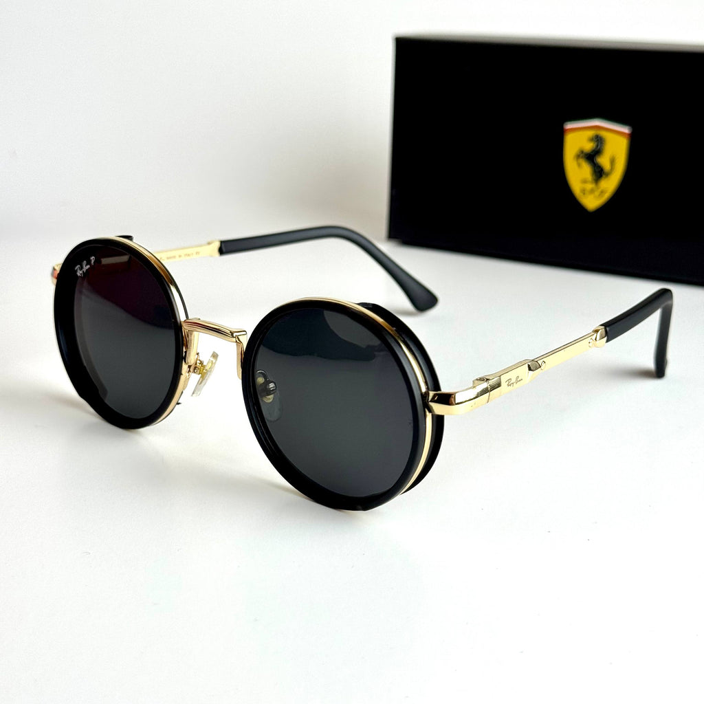 Ray-Ban RB3647N Round – Black Gold