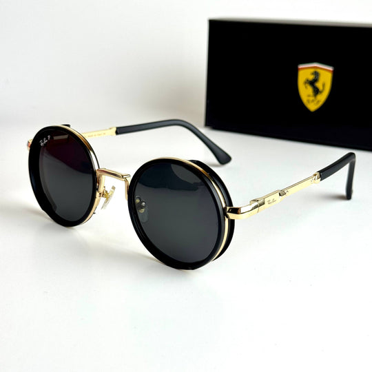 Ray-Ban RB3647N Round – Black Gold