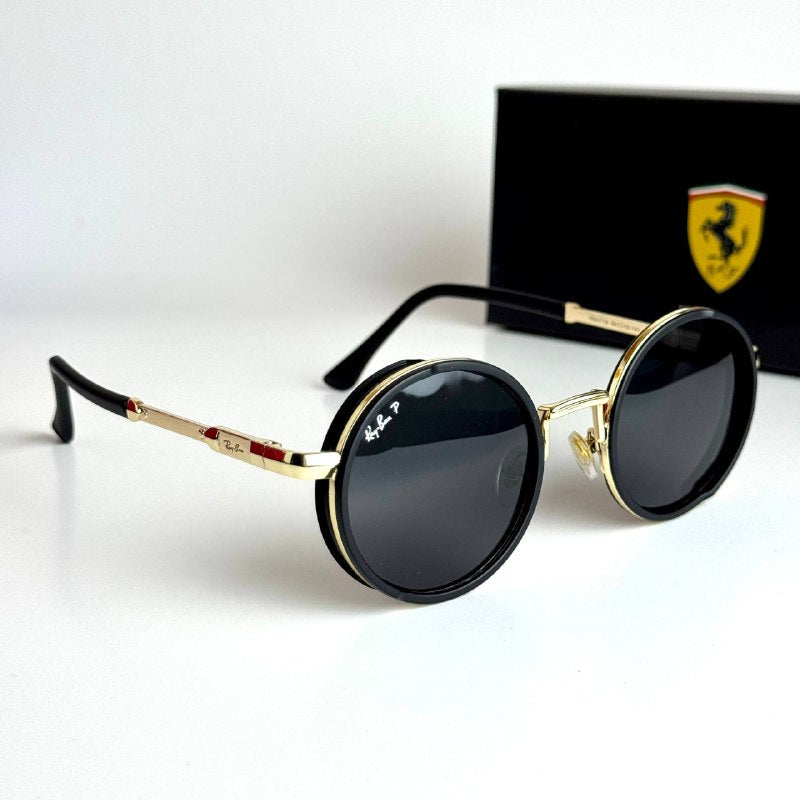 Ray-Ban RB3647N Round – Black Gold