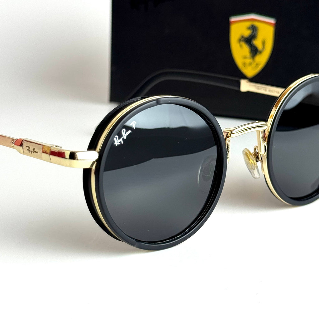 Ray-Ban RB3647N Round – Black Gold