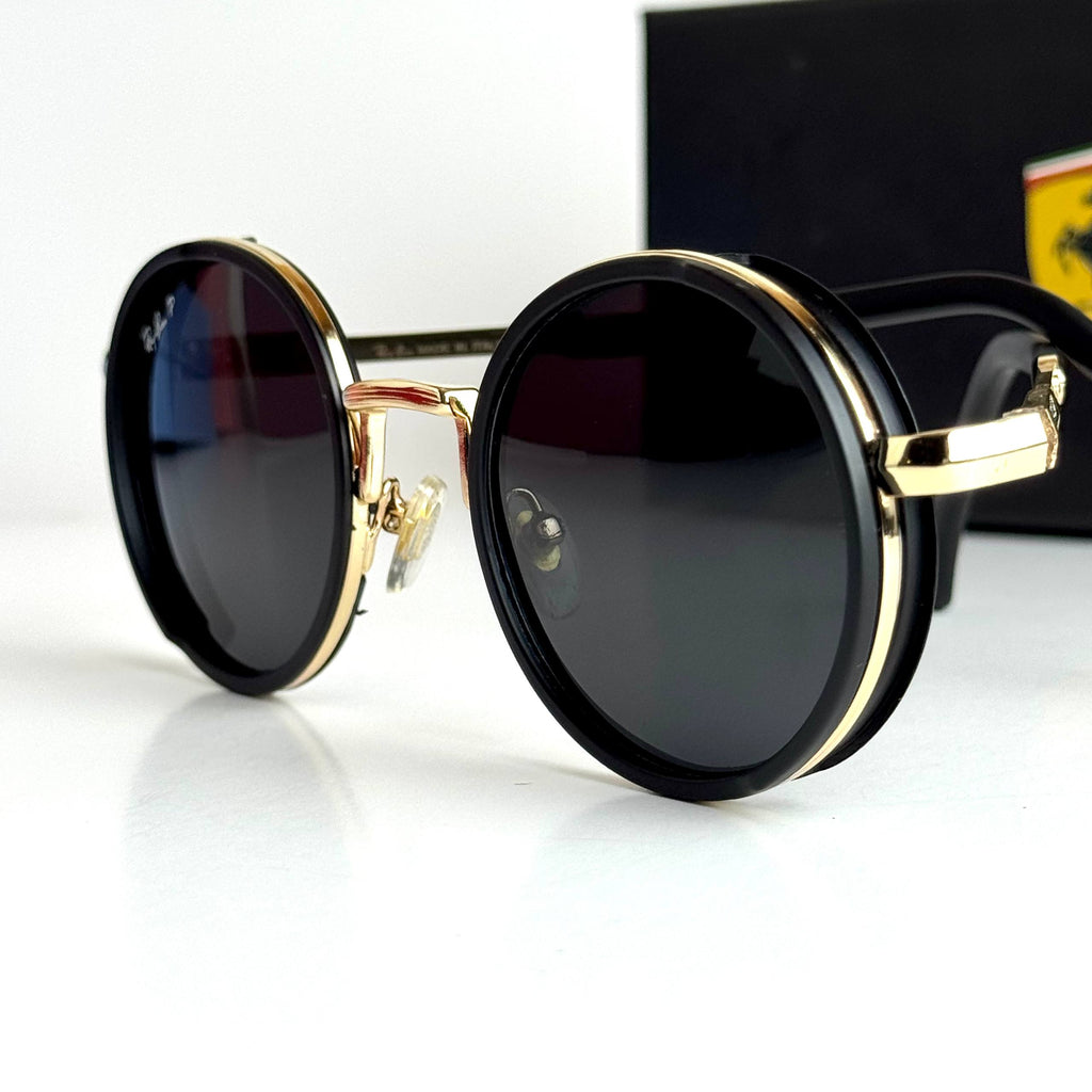 Ray-Ban RB3647N Round – Black Gold