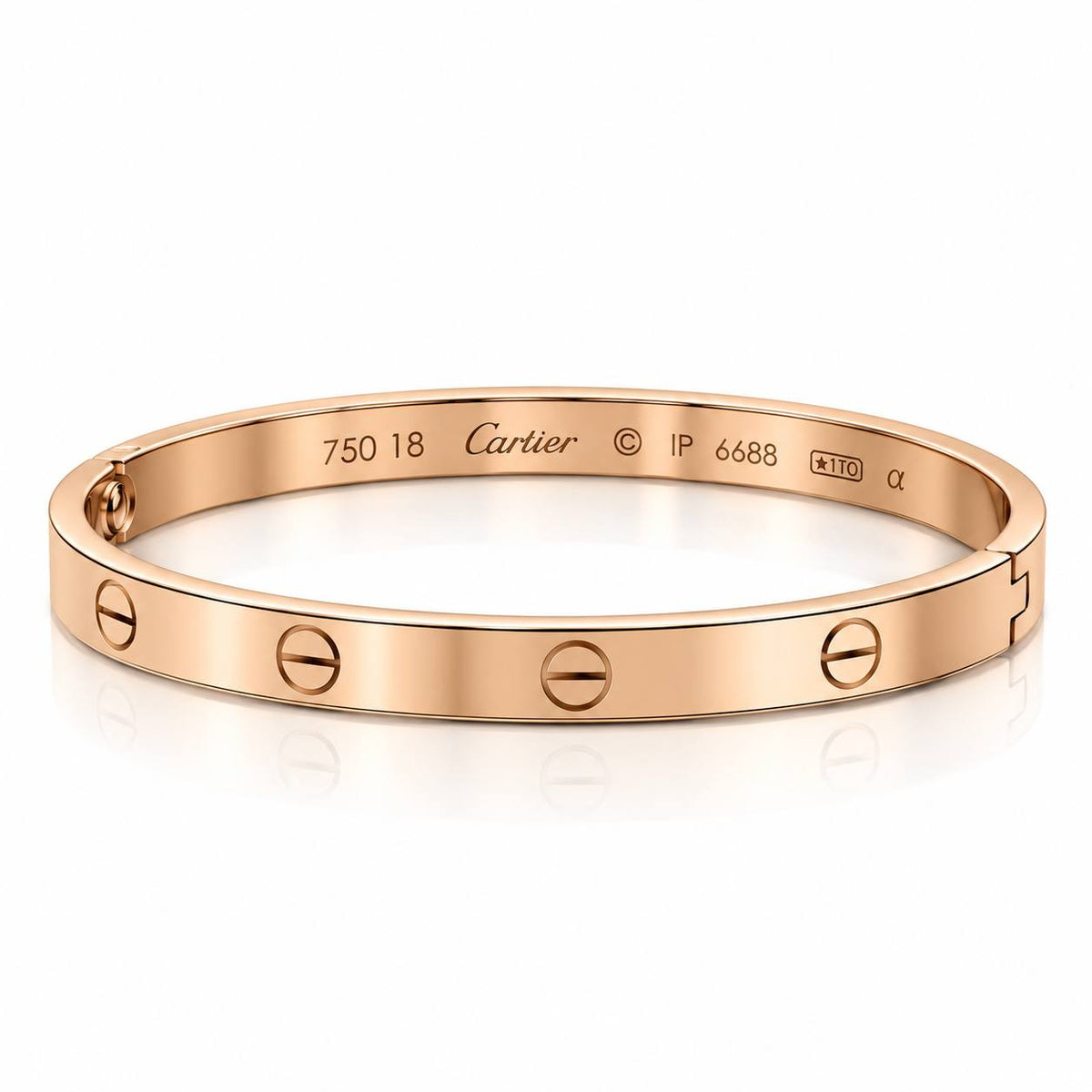 Cartier Love Screw Bangle Bracelet – Rose Gold