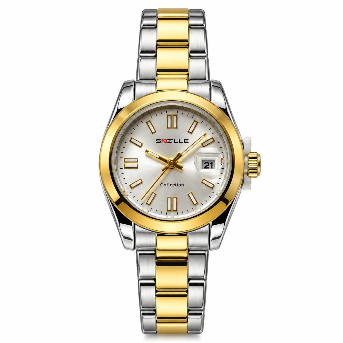 Snille Collection Date – Two-Tone White