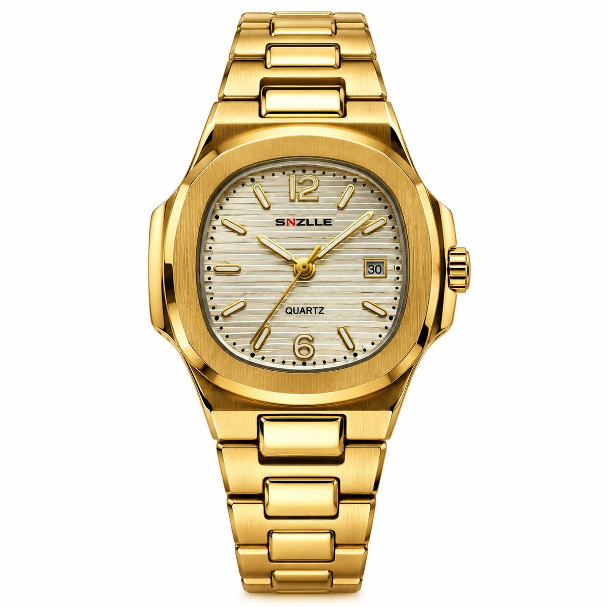 SNILLE Quartz Date – Gold White