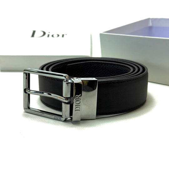 Dior Buckle Belt - Silver White