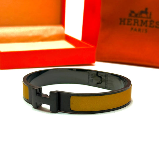 Hermès Clic H — Yellow Black