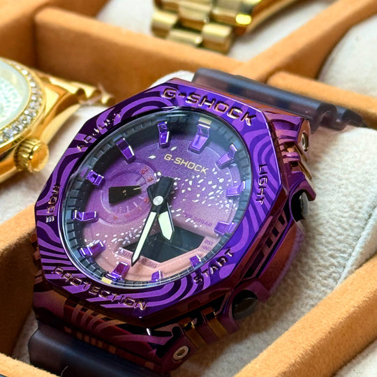 G-Shock Skeleton Watch - Purple Amethyst