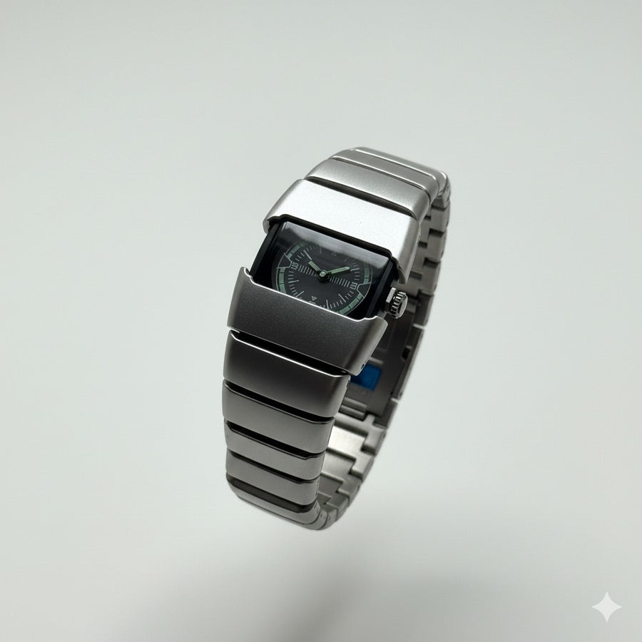 Alien Chrono Watch - Silver Black