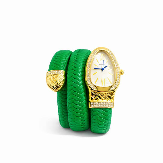 Bvlgari Serpenti Leather Wrap - Green