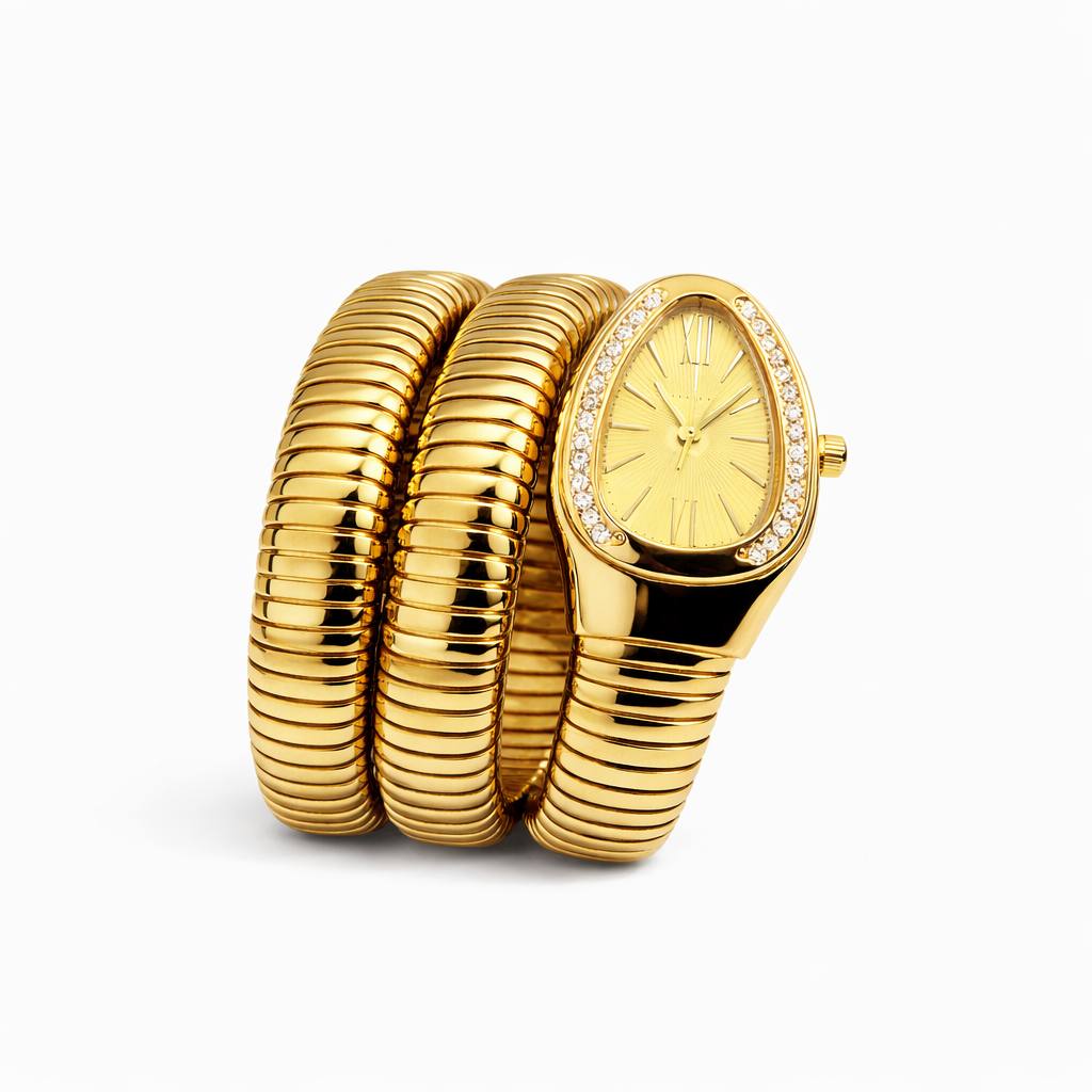 BVLGARI Serpenti Tubogas Watch - Full Gold