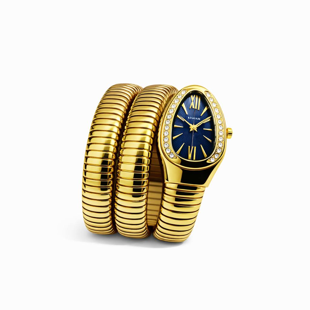 BVLGARI Serpenti Tubogas Watch - Gold Black