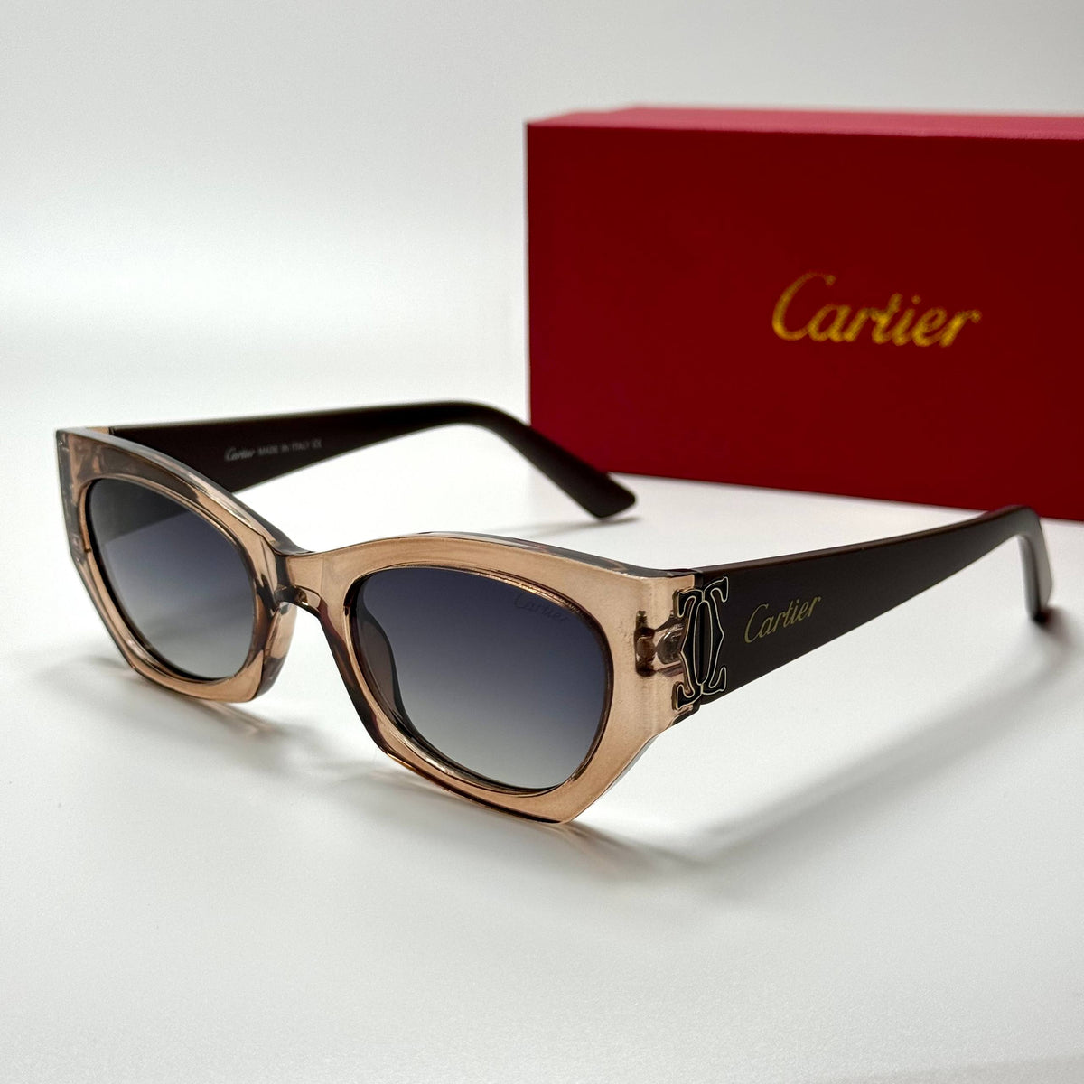 Cartier Cat-Eye CT0425S – Crystal Brown