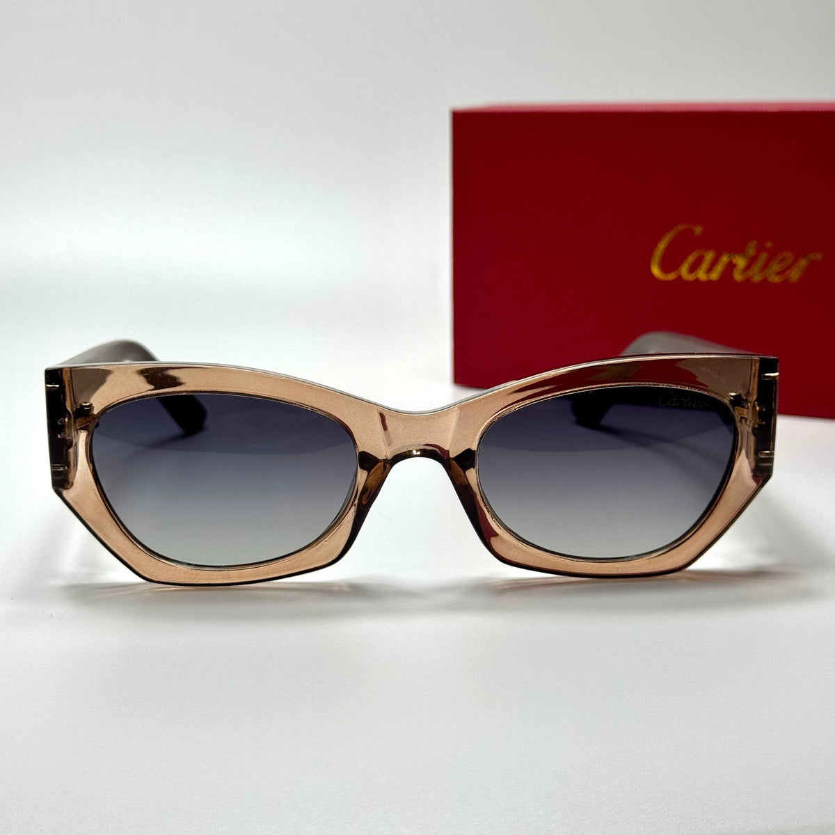 Cartier Cat-Eye CT0425S – Crystal Brown