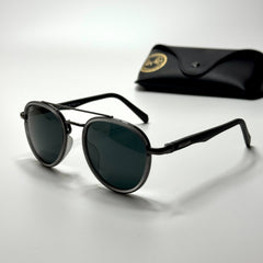 Ray-Ban Round Aviator RB3857 – Grey Black