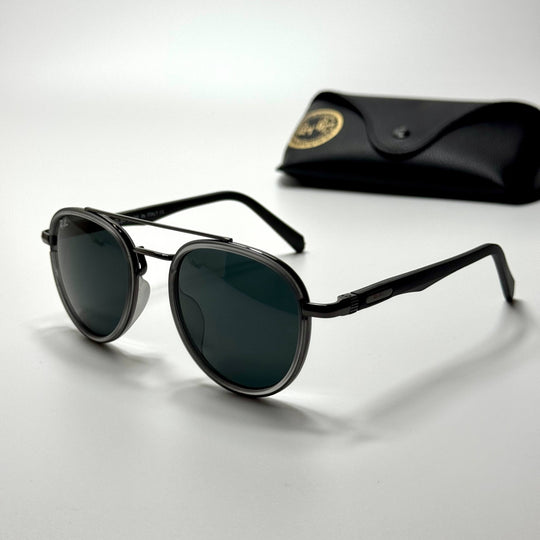 Ray-Ban Round Aviator RB3857 – Grey Black