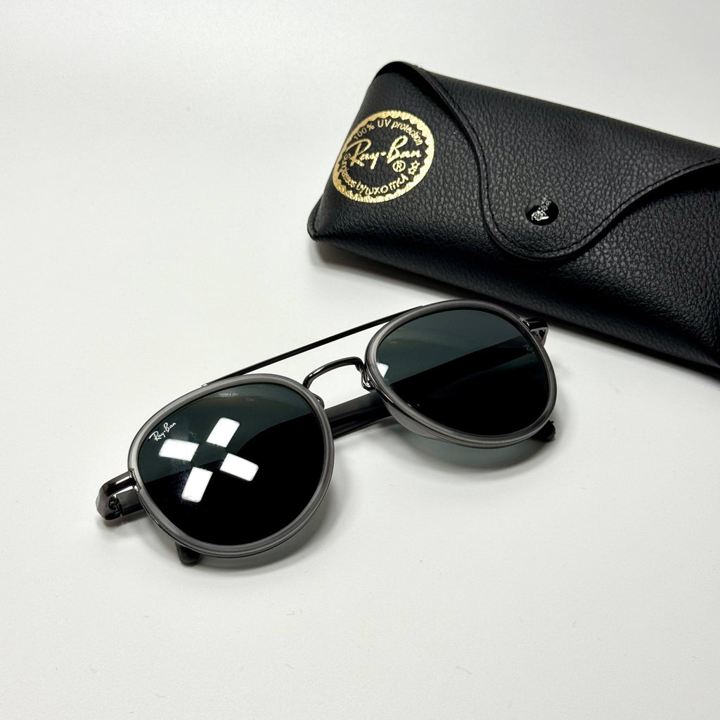 Ray-Ban Round Aviator RB3857 – Grey Black
