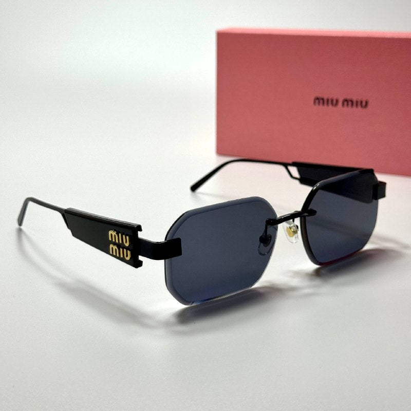 Miu Miu Rectangular Rimless SMU12Z – Black