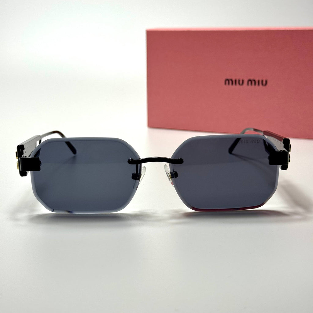 Miu Miu Rectangular Rimless SMU12Z – Black