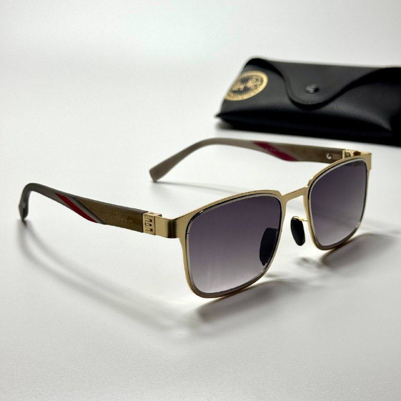 Ray-Ban Rectangle RB3730 – Gold Grey