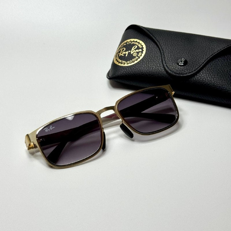 Ray-Ban Rectangle RB3730 – Gold Grey