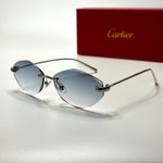 Cartier Rimless CT0489S – Silver Blue