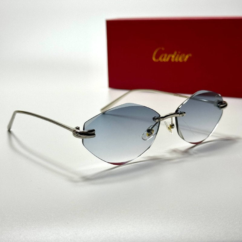 Cartier Rimless CT0489S – Silver Blue