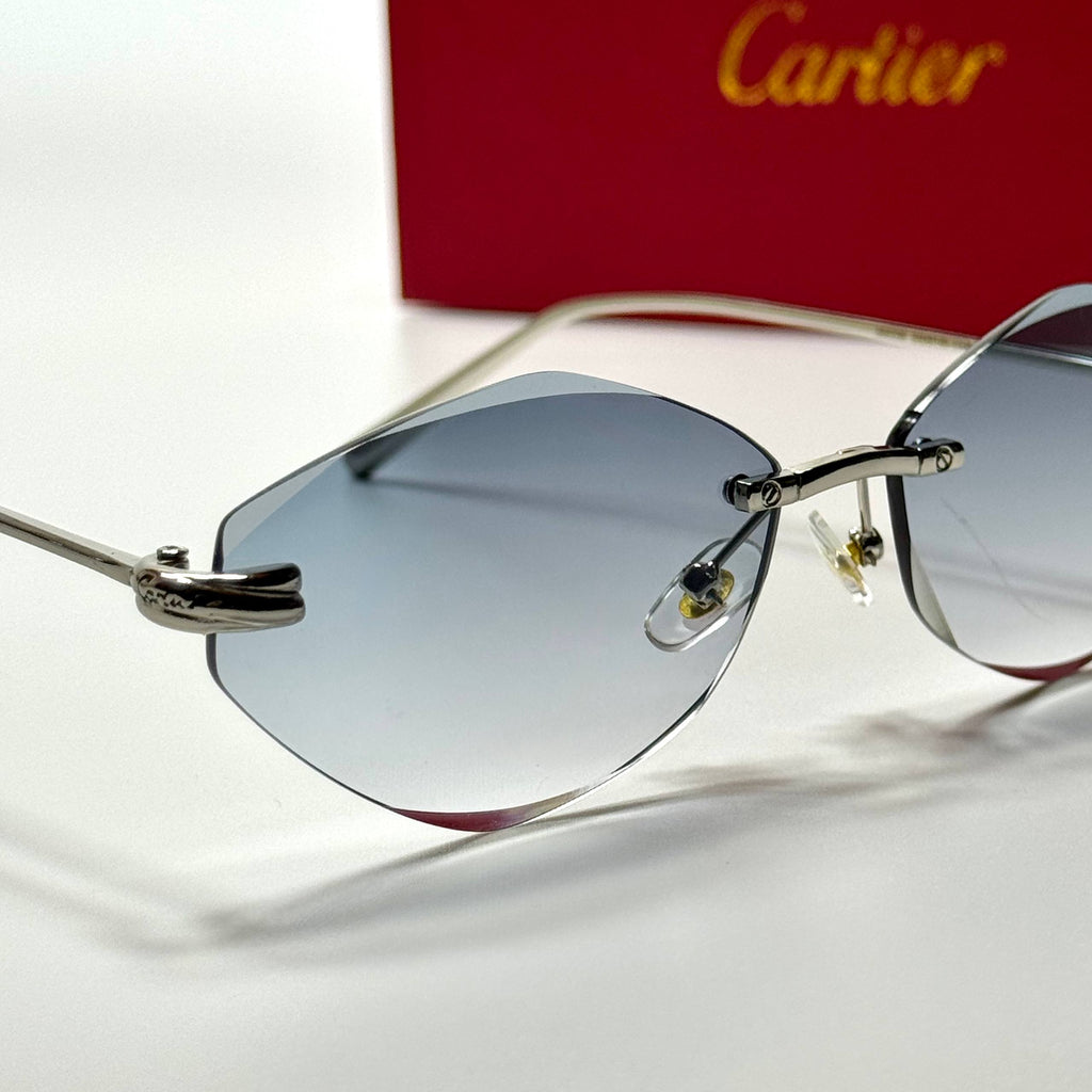 Cartier Rimless CT0489S – Silver Blue
