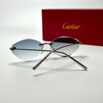 Cartier Rimless CT0489S – Silver Blue