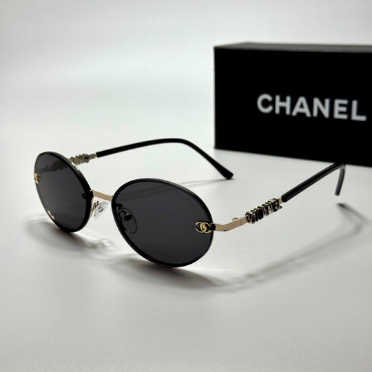 Chanel Oval CH6082 – Gold Black