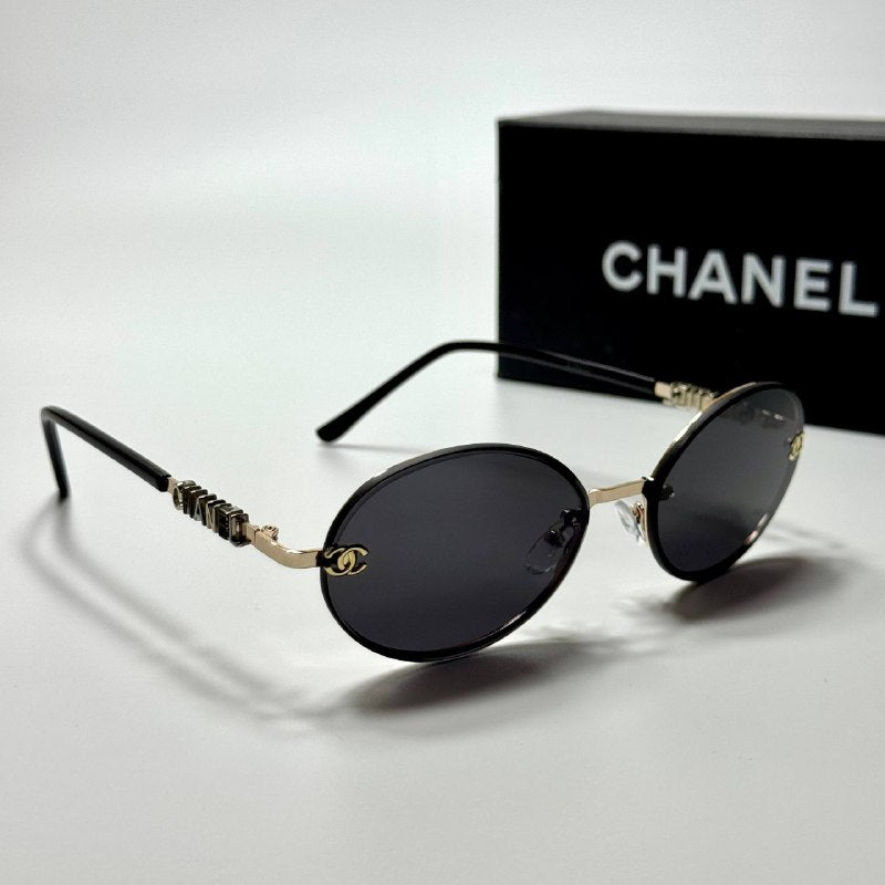Chanel Oval CH6082 – Gold Black