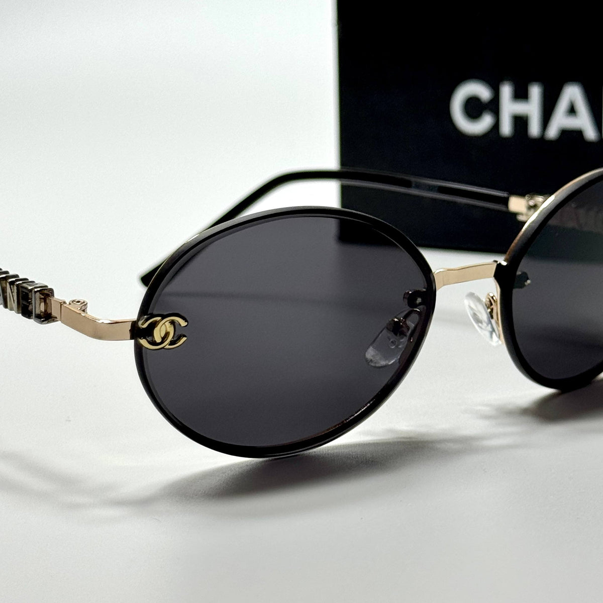 Chanel Oval CH6082 – Gold Black