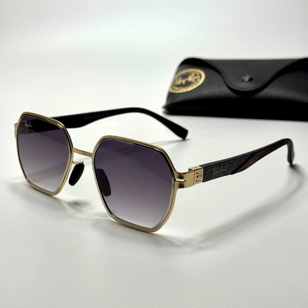 Ray-Ban Geometric RB3726 – Gold Grey